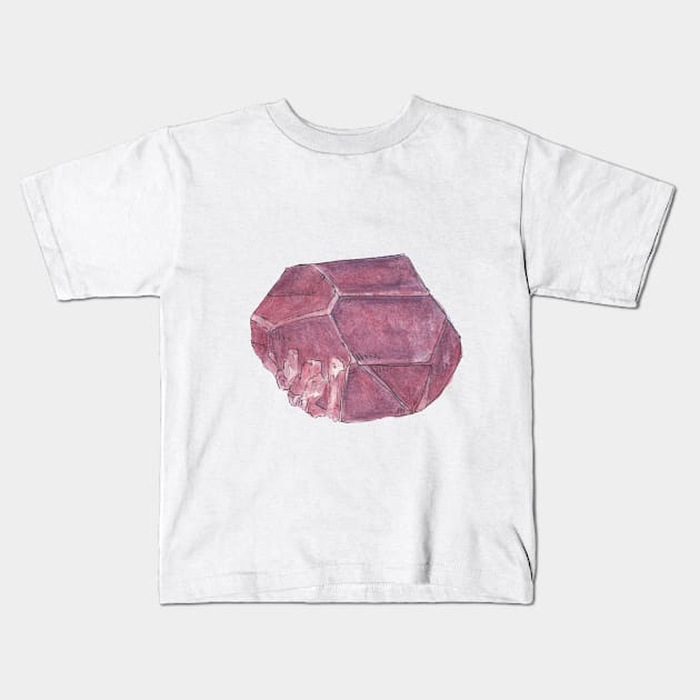 Garnet Stone Kids T-Shirt by sheehanstudios